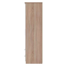 Ready Assembled 2 U Windsor Triple Mirror + Drawer Wardrobe (Ready Assembled) in Beige - thumbnail 2
