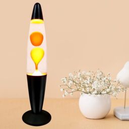 "Trendi 16"" Yellow Wax Motion Lamp with Aluminum Base - Size: 16 inches" - thumbnail 5