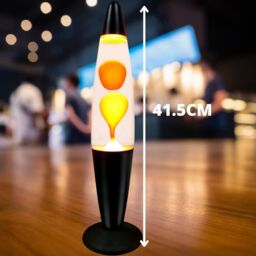"Trendi 16"" Yellow Wax Motion Lamp with Aluminum Base - Size: 16 inches" - thumbnail 4