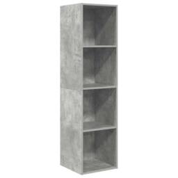 Berkfield Home Wall-mounted TV Cabinet Concrete Grey 37x37x142.5 cm Engineered Wood - thumbnail 1