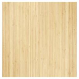Berkfield Home Rug Square Light Nature 100x100 cm Bamboo in Beige - Size: Medium - thumbnail 1