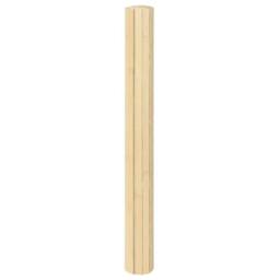 Berkfield Home Rug Square Light Nature 100x100 cm Bamboo in Beige - Size: Medium - thumbnail 3