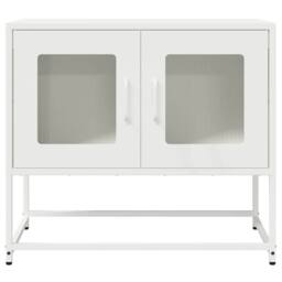 Berkfield Home TV Cabinet White 68x39x60.5 cm Cold-rolled Steel - thumbnail 6