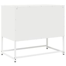Berkfield Home TV Cabinet White 68x39x60.5 cm Cold-rolled Steel - thumbnail 8