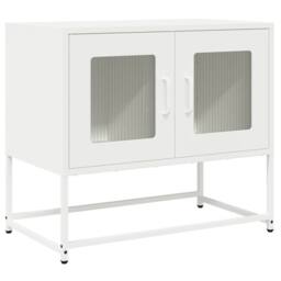 Berkfield Home TV Cabinet White 68x39x60.5 cm Cold-rolled Steel - thumbnail 3