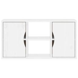 Berkfield Home TV Cabinet ODDA White 79x24x40 cm Solid Wood Pine - Size: 79 x 24 x 40 cm - thumbnail 6
