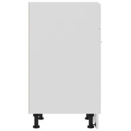 Berkfield Home Drawer Bottom Cabinet White 60x46x81.5 cm Engineered Wood - thumbnail 6