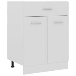 Berkfield Home Drawer Bottom Cabinet White 60x46x81.5 cm Engineered Wood - thumbnail 2