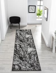 Desire Rugs Obsidian Modern Low Pile Area Rug - Whirlpool Design in Grey - Size: 160 cm x 230 cm - thumbnail 6