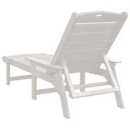 Berkfield Home Sun Loungers 2 pcs White 162x53x98.5 cm HDPE - thumbnail 6