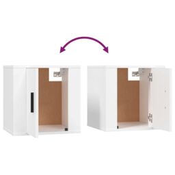 Berkfield Home Wall Mounted TV Cabinet White 40x34, 5x40 cm - thumbnail 8