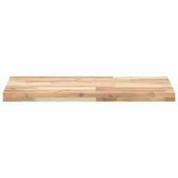 Berkfield Home Bathroom Vanity Top Untreated 80x40x4 cm Solid Wood Acacia in Brown - Size: 80 x 40 x 4 cm - thumbnail 3
