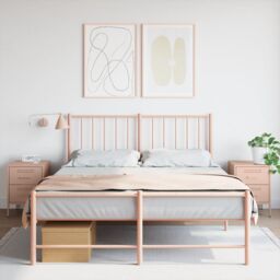 Berkfield Home Bedside Cabinets 2 pcs Pink 36x39x50.5 cm Steel