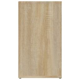 Berkfield Home Sideboard Sonoma Oak 80x30x54 cm Engineered Wood in Brown - Size: 80 x 30 x 54 cm - thumbnail 6