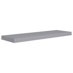 Berkfield Home Floating Wall Shelves 4 pcs Grey 80x23.5x3.8 cm MDF - thumbnail 3