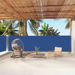 Berkfield Home Retractable Side Awning Blue 160x1000 cm