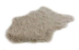 New Edge Blinds Premium Luxury Faux Fur Rug, 50cm x 80cm in Light Tan - Size: 50 cm x 80 cm - thumbnail 2