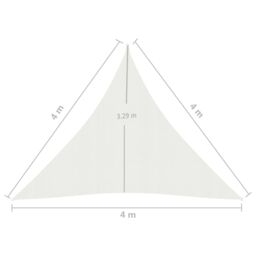 Berkfield Home Sunshade Sail 160 g/m ² White 4x4x4 m HDPE - thumbnail 6