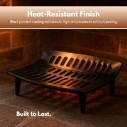 Marco Paul Large 40cm Black Metal Fire Grate Fireside Accessories - thumbnail 6