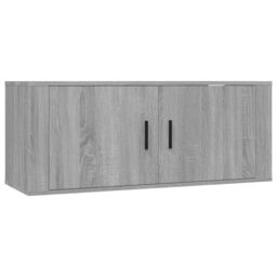 Berkfield Home Wall-mounted TV Cabinets 2 pcs Grey Sonoma 100x34.5x40 cm - thumbnail 4