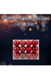 VFM e-Store Christmas Bauble Decoration Hanging Tree Ornament X 24 8cm Red - thumbnail 3