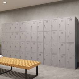 Phoenix Safe Company Personal locker in Grey with Key Locks, PL1430GGK, 60.5L - Size: 180 cm x 100 cm - thumbnail 8