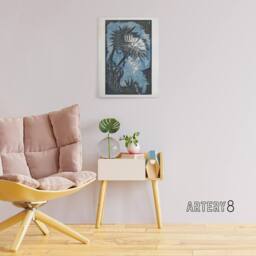 "Artery8 Artichoke Stylised Flower Bloom Reijer Stolk Canvas Wall Art Print - Size: W18"" x H24""" - thumbnail 3
