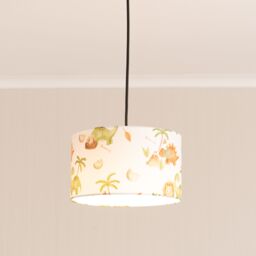 ValueLights Toro Childrens Nursery Drum Ceiling Floor Light Lamp Shade & 10w LED - thumbnail 1
