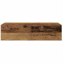 Berkfield Home Wall Shelf with Drawers Old Wood 60x26.5x15 cm Engineered Wood in Brown - thumbnail 4