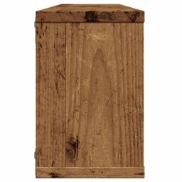 Berkfield Home Wall Cube Shelves 4 pcs Old Wood 60x15x23 cm Engineered Wood in Brown - Size: 60 x 15 x 23 cm - thumbnail 6