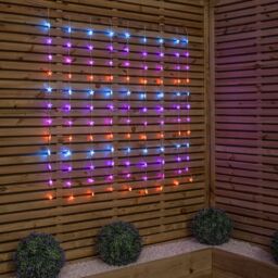 Samuel Alexander Light up Christmas Star Curtain Lights with 108 Rainbow LEDs - thumbnail 2