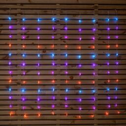 Samuel Alexander Light up Christmas Star Curtain Lights with 108 Rainbow LEDs - thumbnail 1