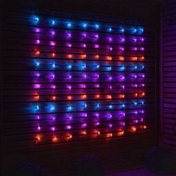 Samuel Alexander Light up Christmas Star Curtain Lights with 108 Rainbow LEDs - thumbnail 3