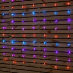 Samuel Alexander Light up Christmas Star Curtain Lights with 108 Rainbow LEDs - thumbnail 4