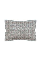 V&A 'Indian Lattice' Cotton Duvet Cover Set in Teal - Size: King - thumbnail 3