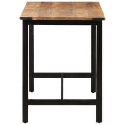 Berkfield Home Dining Table 110x60x76 cm Solid Wood Mango in Brown - Size: 110 x 60 x 76 cm - thumbnail 3