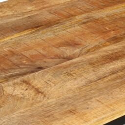 Berkfield Home Dining Table 110x60x76 cm Solid Wood Mango in Brown - Size: 110 x 60 x 76 cm - thumbnail 5