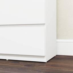Wyld Haus Staki 5 Drawer White Chest of Drawers Modern Handleless Design - thumbnail 9