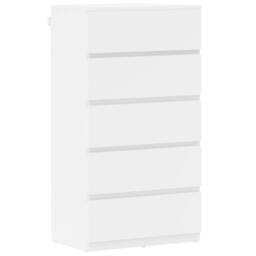 Wyld Haus Staki 5 Drawer White Chest of Drawers Modern Handleless Design - thumbnail 2