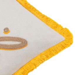 Furn Soleil Embroidered Cushion in Yellow - Size: 30 cm x 50 cm - thumbnail 6