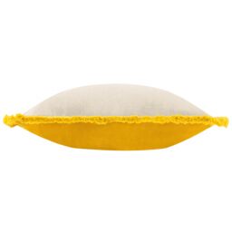 Furn Soleil Embroidered Cushion in Yellow - Size: 30 cm x 50 cm - thumbnail 3
