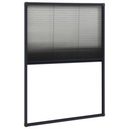 Berkfield Home Plisse Insect Screen for Windows Aluminium Anthracite 80x120 cm in Black - thumbnail 2