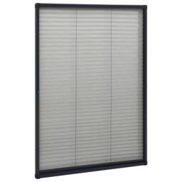 Berkfield Home Plisse Insect Screen for Windows Aluminium Anthracite 80x120 cm in Black - thumbnail 3