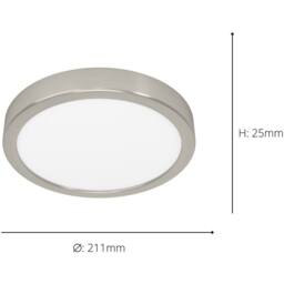 Loops Satin Nickel Design Round Ceiling Light - Indoor Stylish & Elegant in Metallics - thumbnail 4
