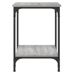 Berkfield Home Coffee Table Grey Sonoma 40x40x55 cm Engineered Wood - Size: 40 x 40 x 55 cm - thumbnail 4