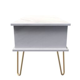 Ready Assembled 2 U Fuji 1 Drawer Coffee Table (Ready Assembled) in Off-White - thumbnail 2