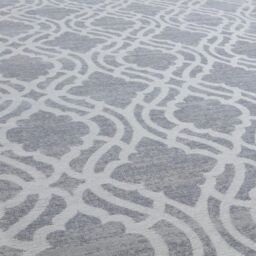 THE RUGS Washable Rugs for Living Room Kitchen Bedroom Trellis Design Grey Machine Washable Area Rugs & Runners 6901 - Size: 200 cm x 290 cm - thumbnail 3