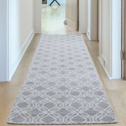 THE RUGS Washable Rugs for Living Room Kitchen Bedroom Trellis Design Grey Machine Washable Area Rugs & Runners 6901 - Size: 200 cm x 290 cm - thumbnail 6