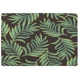 Benjamin Tate Design Green Palm Leaves Rug in Natural - Size: Large - thumbnail 1