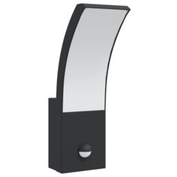 Berkfield Home Outdoor LED Wall Lights with Sensors 2pcs Black Die-cast Aluminium - thumbnail 4